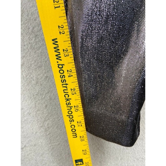 AREA Leggings Womens Size 6 Metallic Moto-knee Leggings In Silver Zip Leg Club - Picture 7 of 16